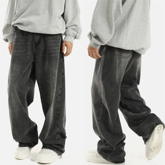 Oversized Zwart Street Jeans