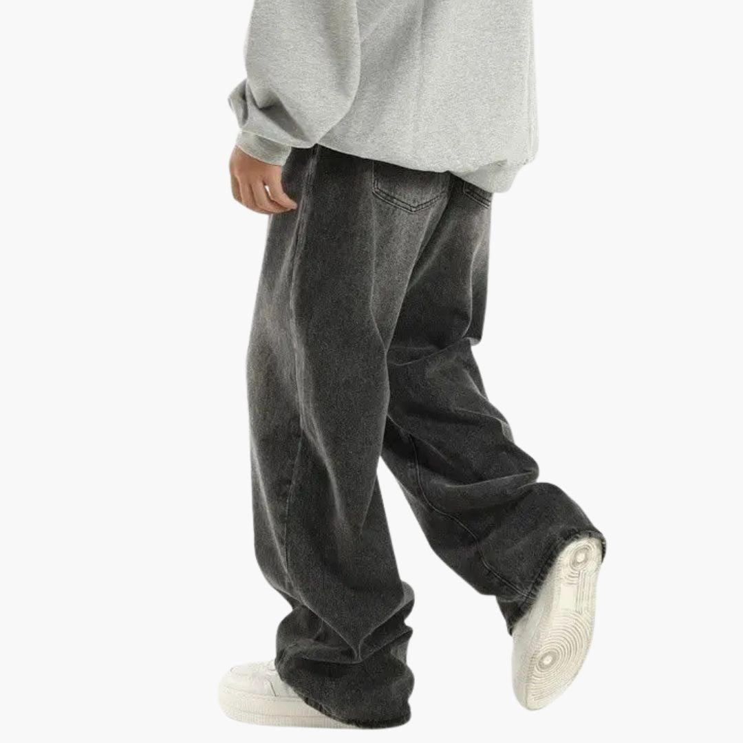 Oversized Zwart Street Jeans