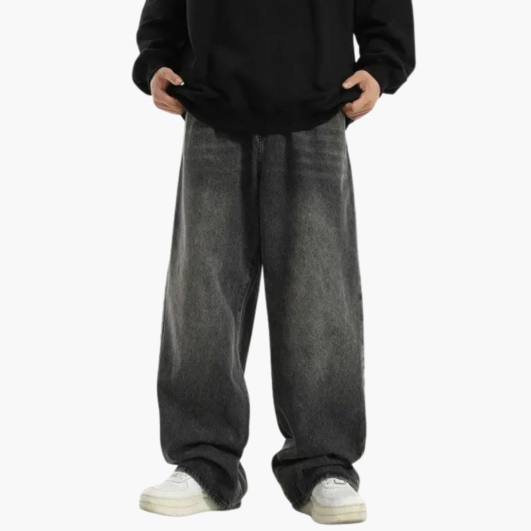 Oversized Zwart Street Jeans