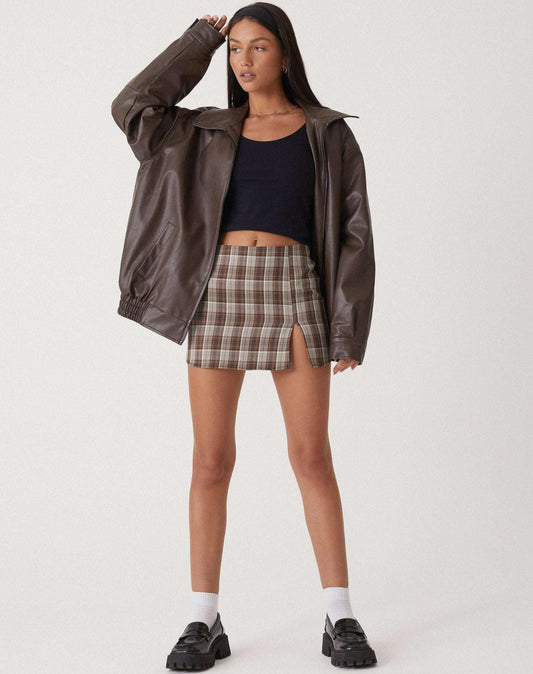Oversized leren damesjas - stijlvol en modern
