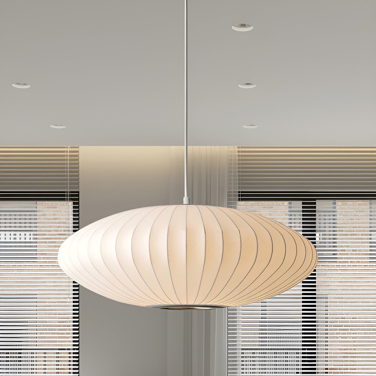 RoundRipples - Stoffen Bellen Hanglamp