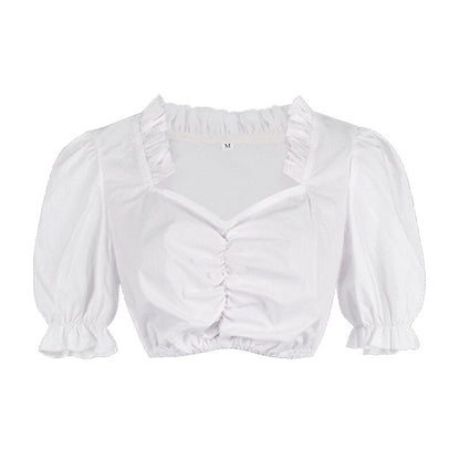 Roze dirndljurk – Oktoberfest | Met geborduurd schort en blouse voor een vrouwelijke, traditionele look