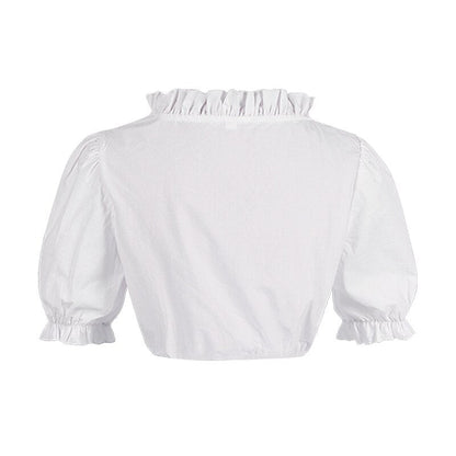 Roze dirndljurk – Oktoberfest | Met geborduurd schort en blouse voor een vrouwelijke, traditionele look