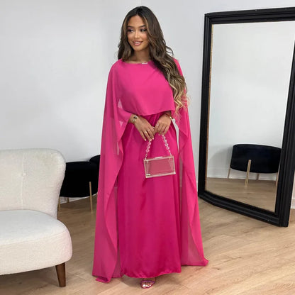 Maxi-jurk voor dames – Luxe satijn – Lichtgewicht – Formele look