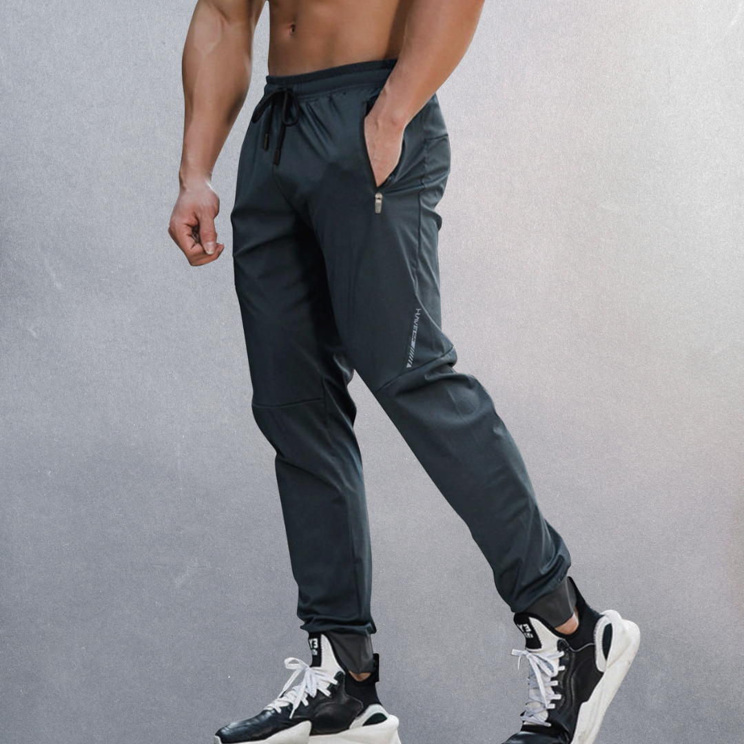 Heren sportbroek – Ademende stof – 4-way stretch – Slim fit