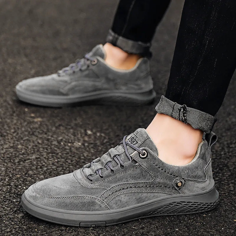 Suède sneakers voor heren – Hoogwaardig materiaal – Lichtgewicht – Veelzijdige stijl