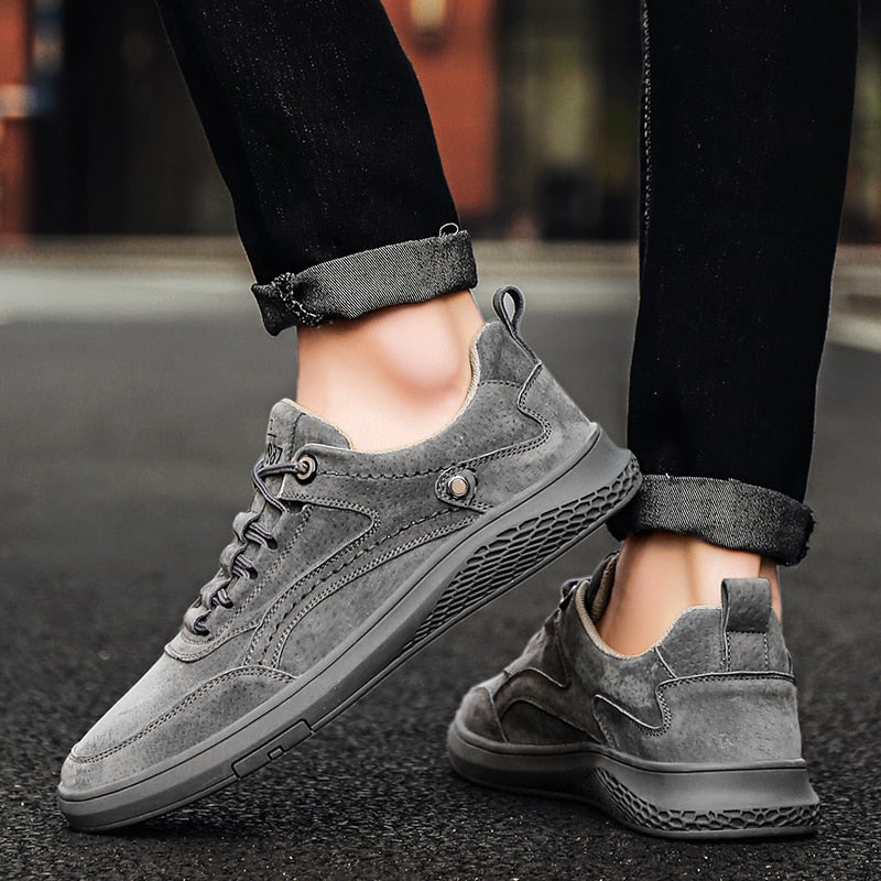 Suède sneakers voor heren – Hoogwaardig materiaal – Lichtgewicht – Veelzijdige stijl