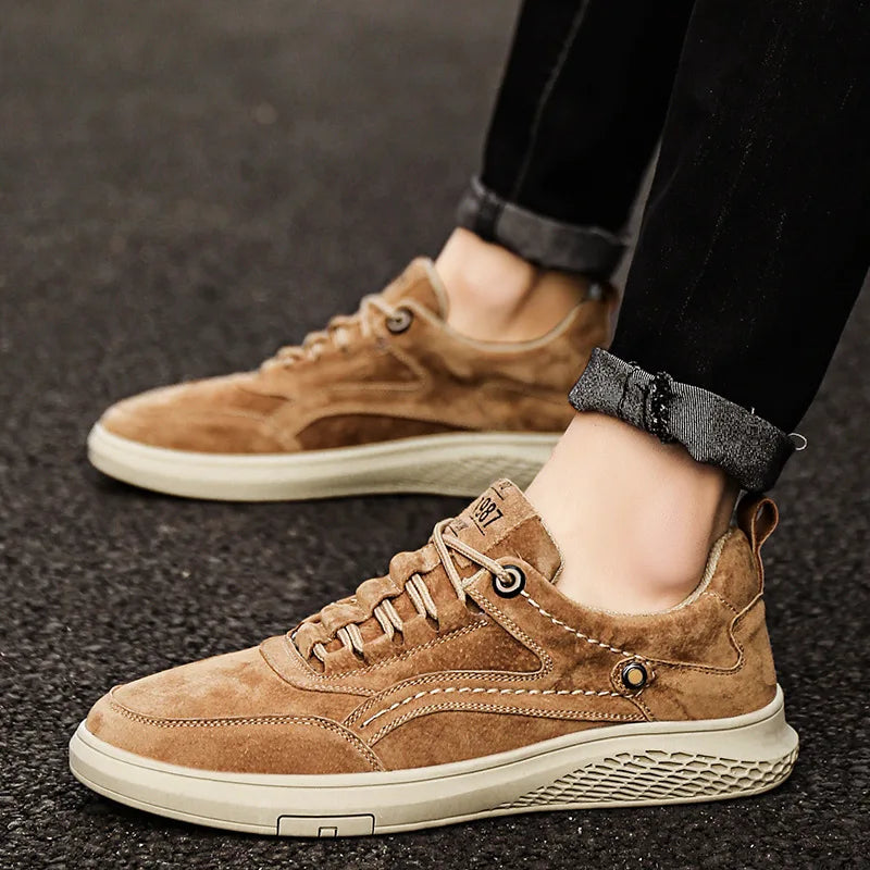 Suède sneakers voor heren – Hoogwaardig materiaal – Lichtgewicht – Veelzijdige stijl