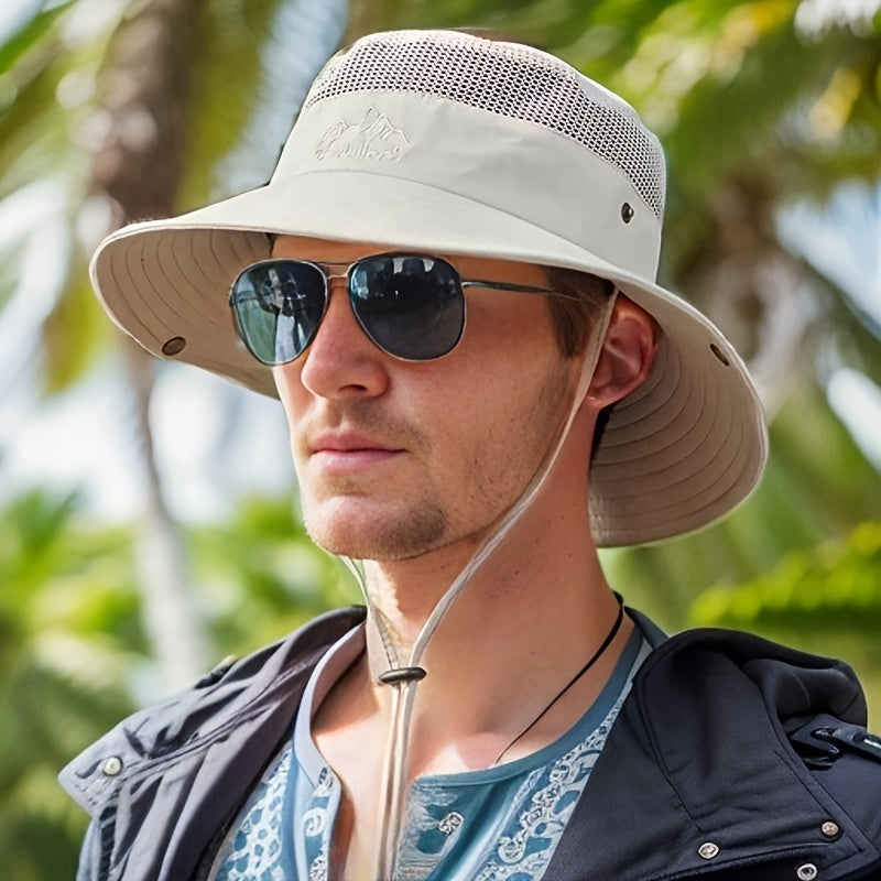 Unisex safarihoed – bescherming tegen de zon – luchtig ontwerp – winddichte pasvorm
