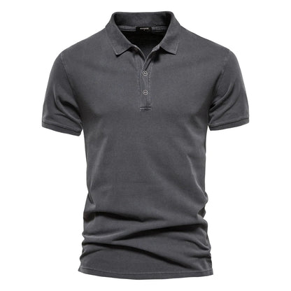 Herenpoloshirt – 100% katoen – Klassieke kraag – Veelzijdige pasvorm