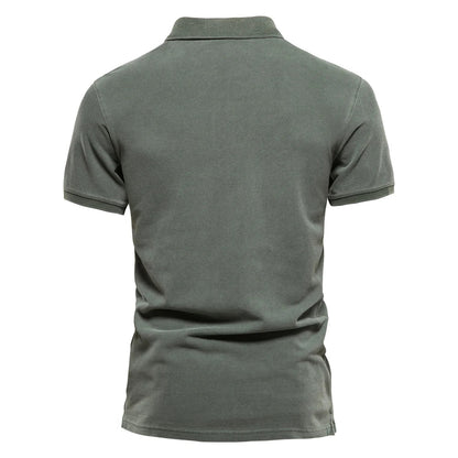 Herenpoloshirt – 100% katoen – Klassieke kraag – Veelzijdige pasvorm