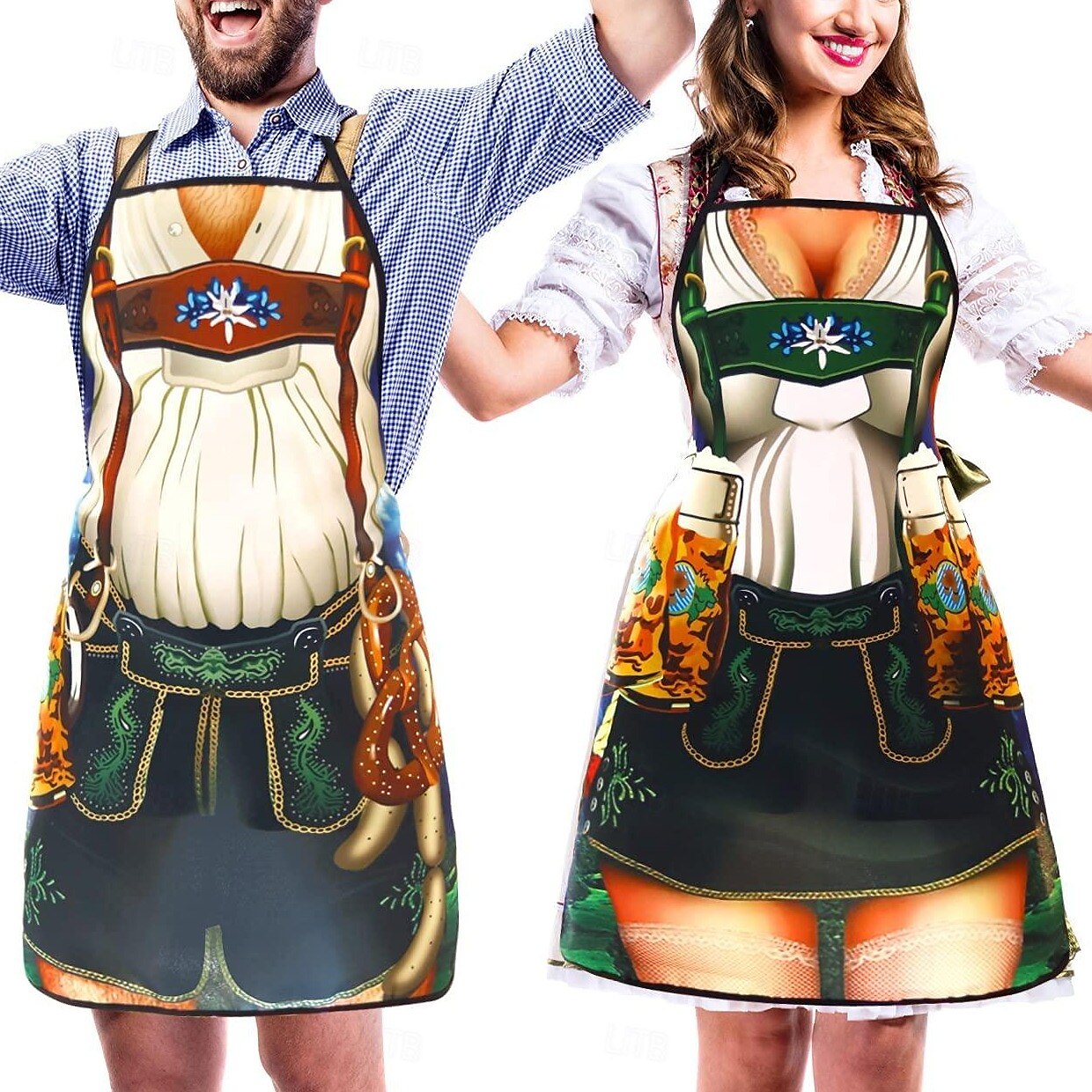 Traditionele schorten voor koppels – Oktoberfest | Lederhosen en dirndl-ontwerpen als blikvangers