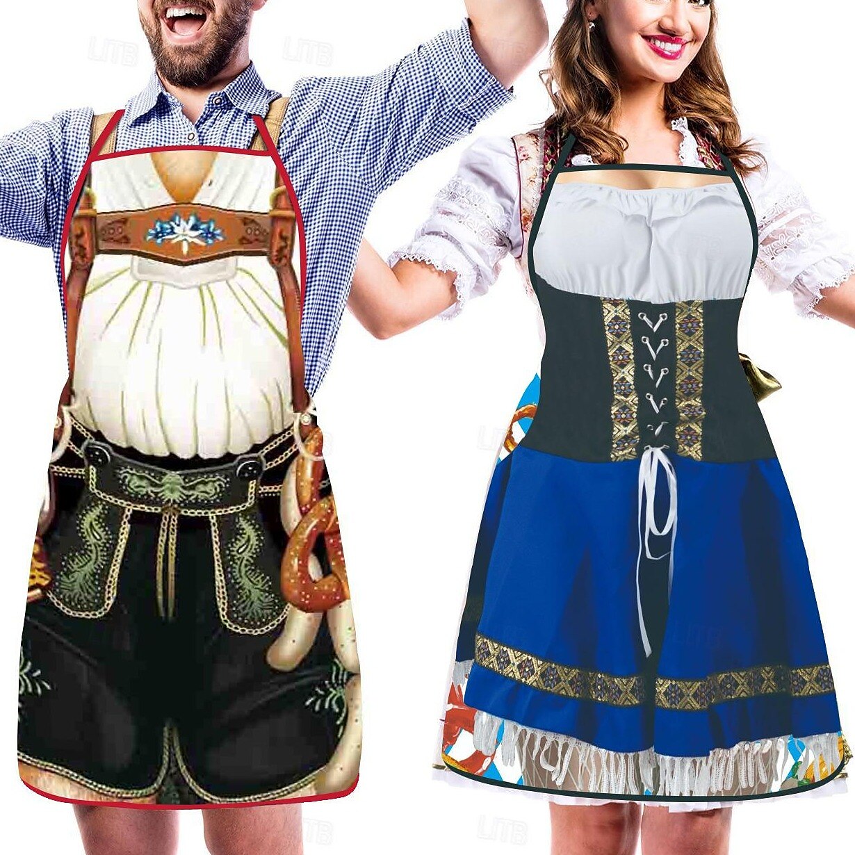 Traditionele schorten voor koppels – Oktoberfest | Lederhosen en dirndl-ontwerpen als blikvangers