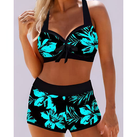 Dameszwemkleding – Hoge taille – Ondersteunende pasvorm – Stijlvol patroon