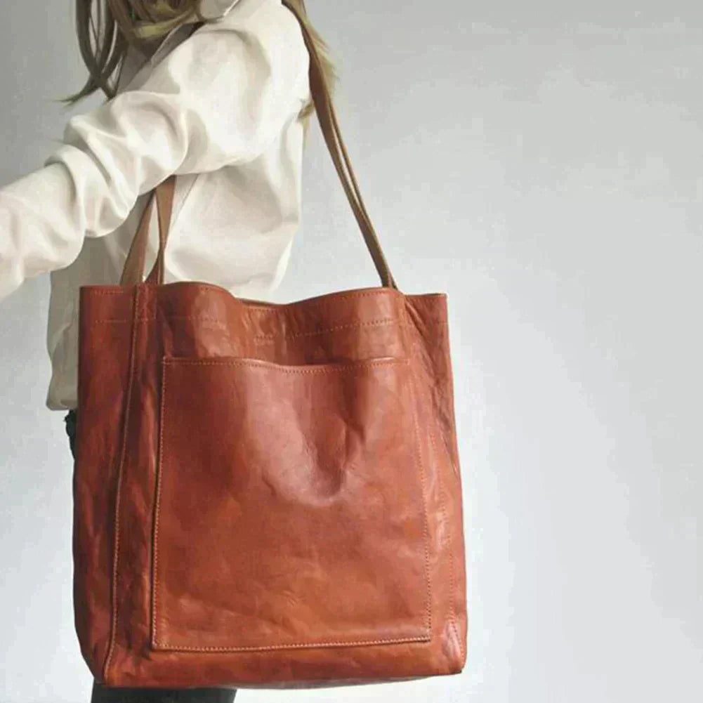 Dames leren tas – Vintage stijl – Ruime binnenkant – Zacht materiaal