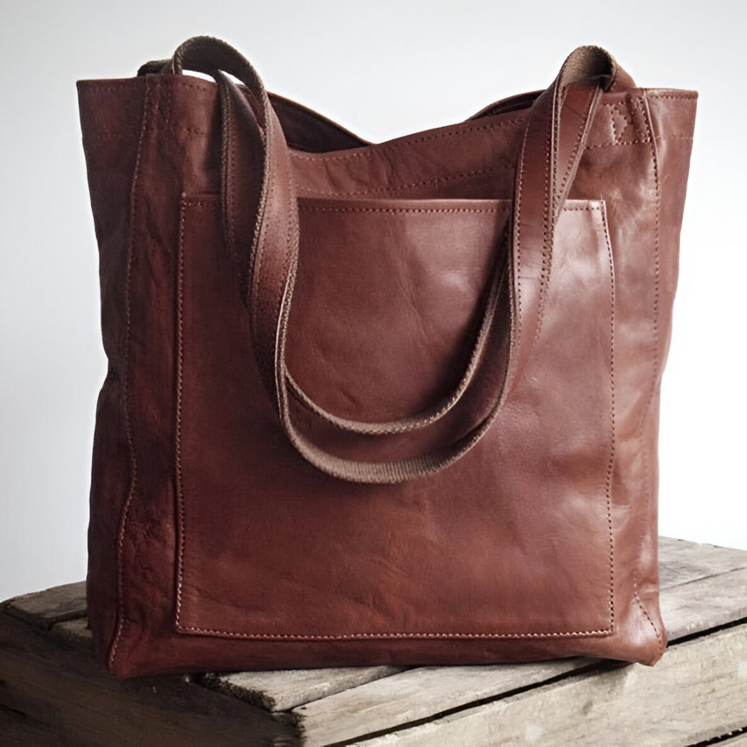 Dames leren tas – Vintage stijl – Ruime binnenkant – Zacht materiaal
