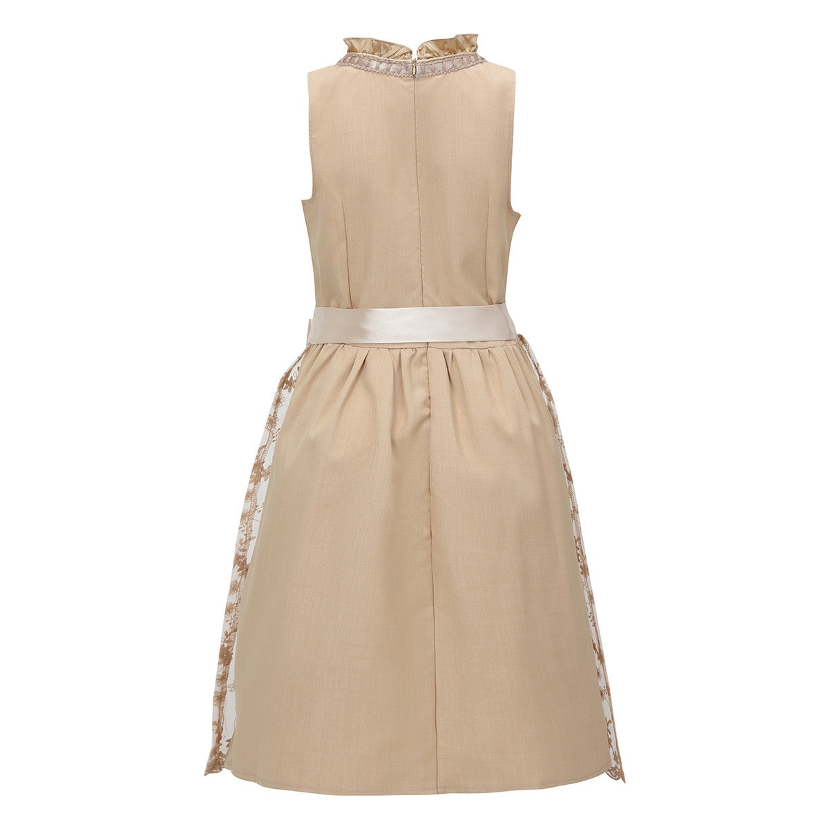 Vintage dirndl in abrikoos met schort – Oktoberfest | Klassieke Wiesn-look in delicate kleuren