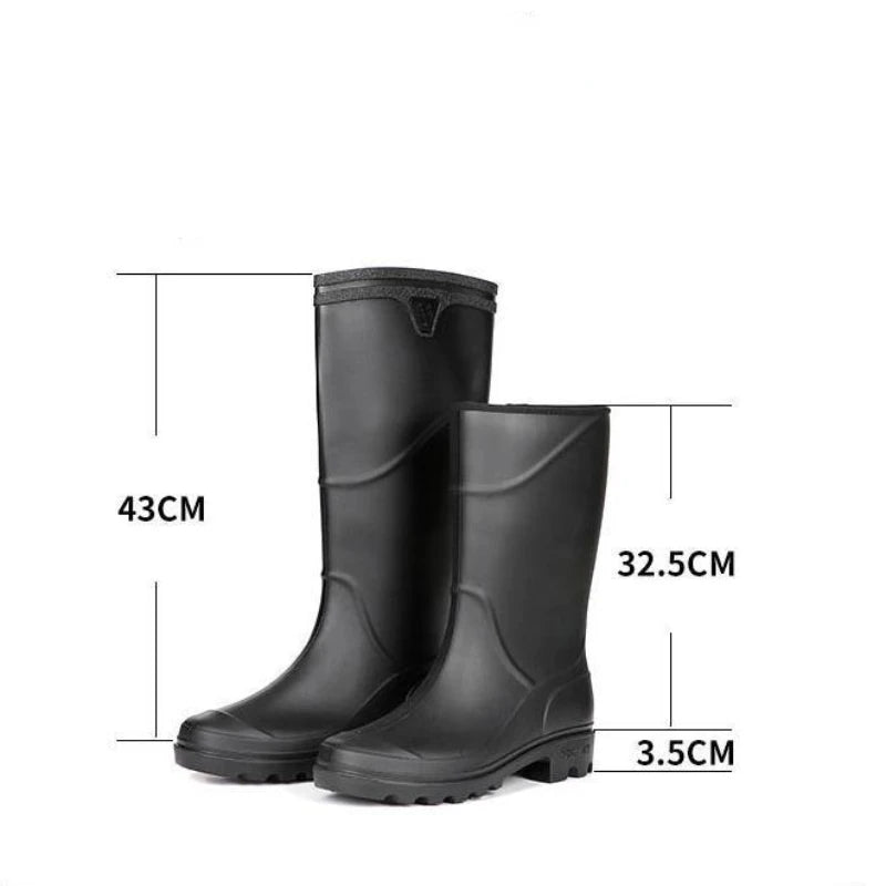 Heren regenlaarzen - Waterdicht - Klassiek ontwerp - Antislipzolen