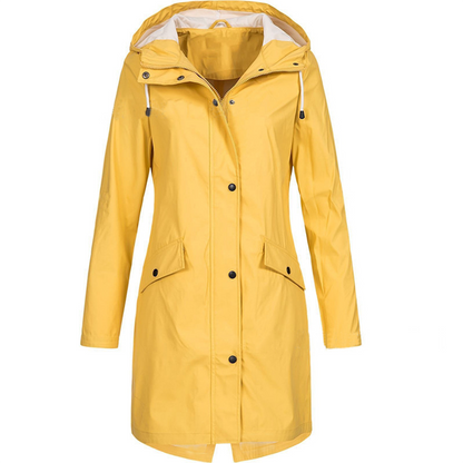 Dames lange regenjas – Waterdicht – Transparant ontwerp – Met Capuchon