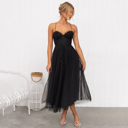 Midi-jurk voor dames – Elegante stijl – Comfortabele pasvorm – Lichtgewicht stof