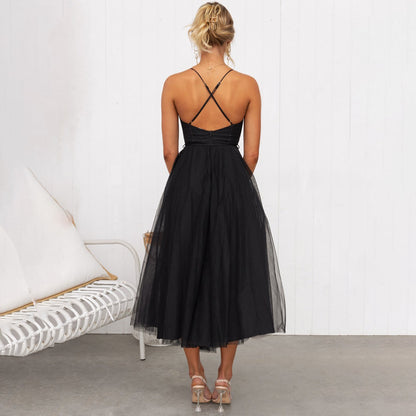 Midi-jurk voor dames – Elegante stijl – Comfortabele pasvorm – Lichtgewicht stof