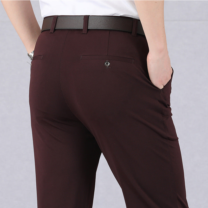 Heren stretchbroek – Elastische tailleband – Ademende stof – Duurzaam ontwerp