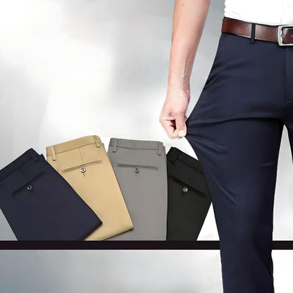 Heren stretchbroek – Elastische tailleband – Ademende stof – Duurzaam ontwerp