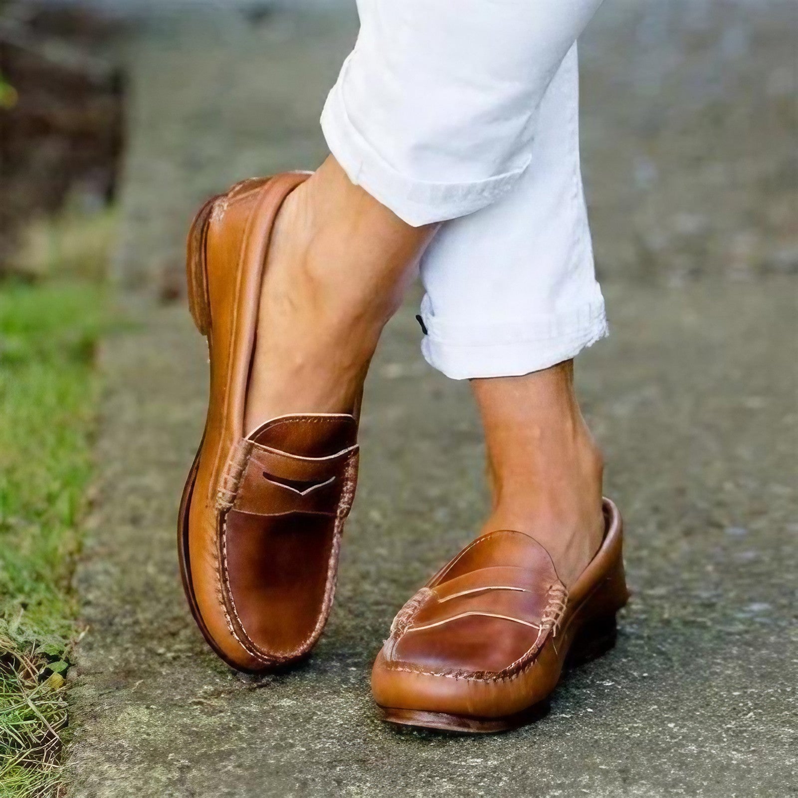 Dames casual schoenen – Orthopedische binnenzool – Moc Toe – Veelzijdige look