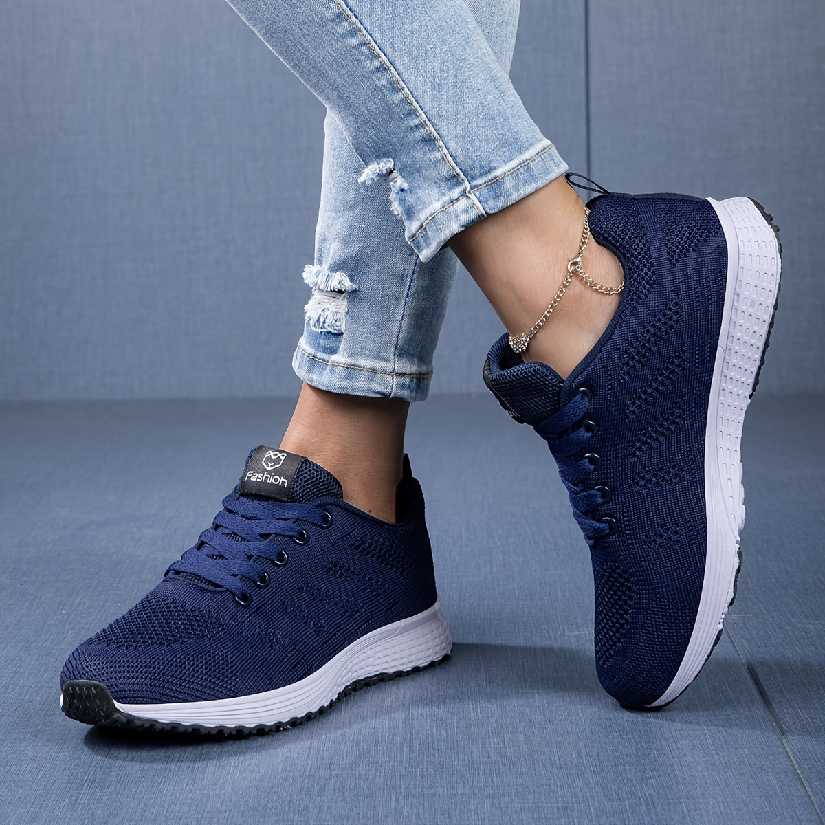 Ademende Gebreide Sportschoenen Dames-4