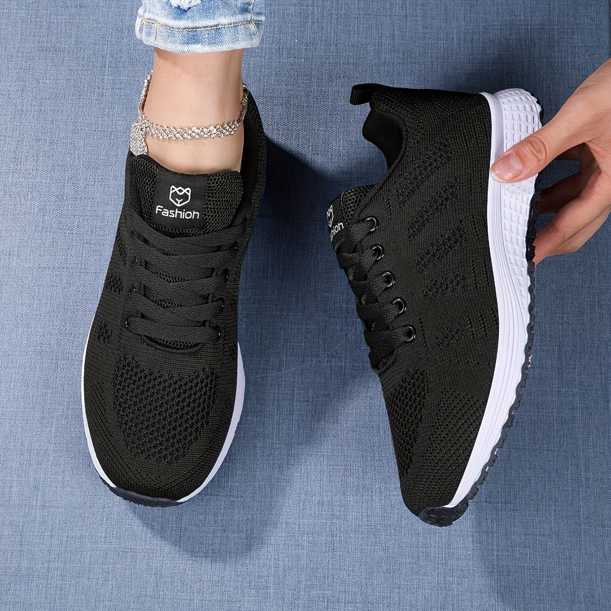 Variant image for Ademende Gebreide Sportschoenen Dames-28