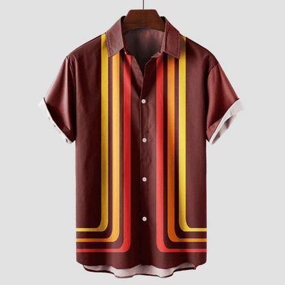 Ademende Retro Zomerhemd Mannen-3