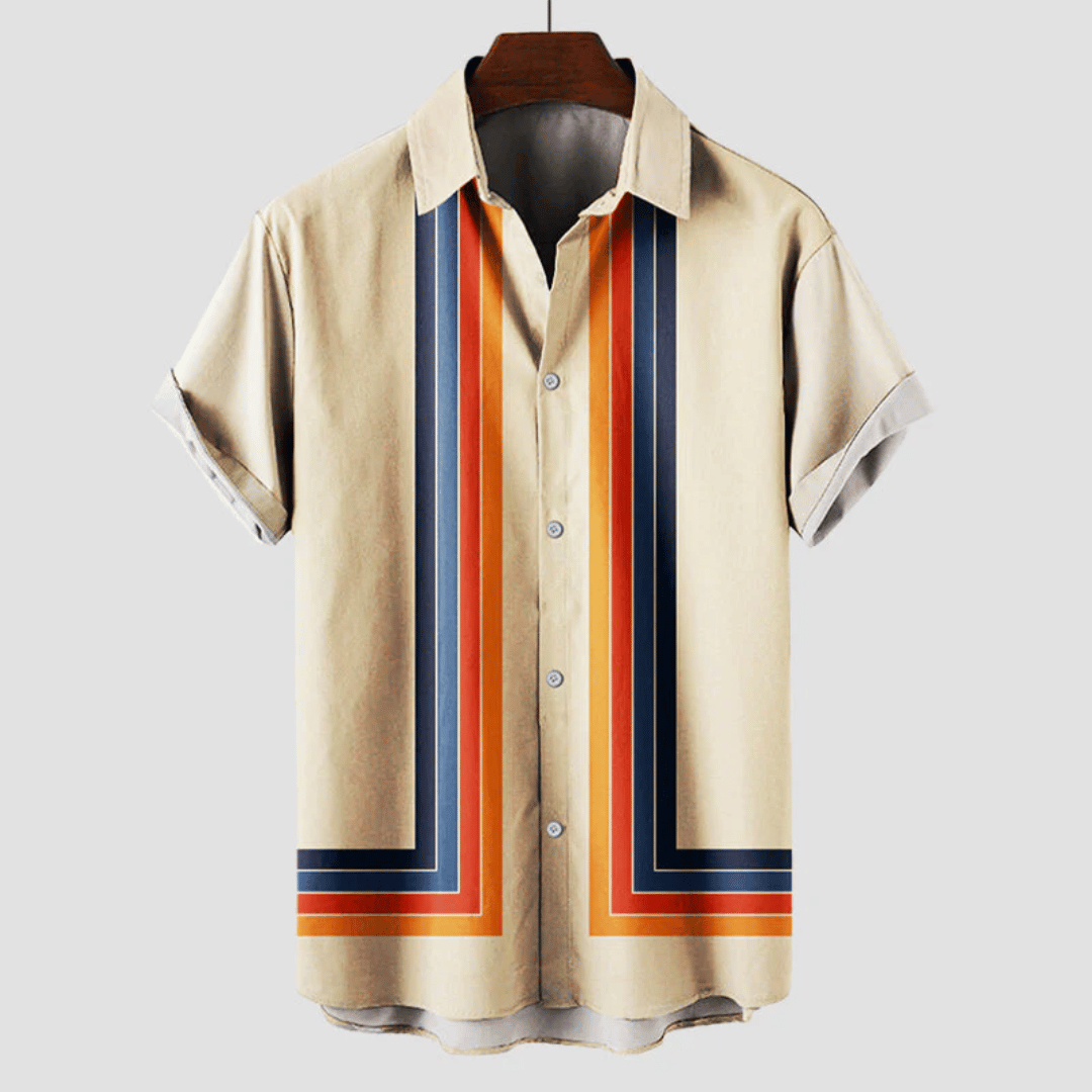 Ademende Retro Zomerhemd Mannen-2