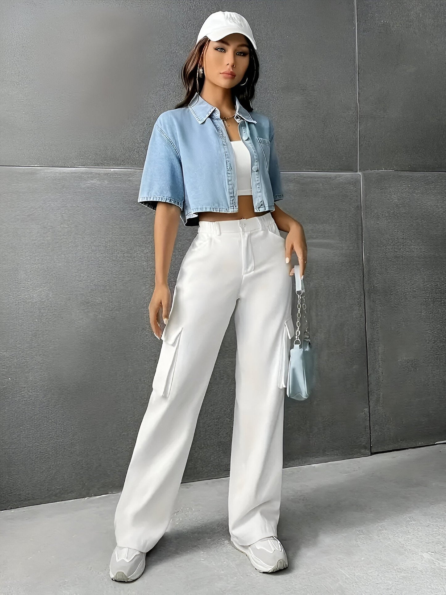 Alison - Lichtblauw Denim Overhemd-2