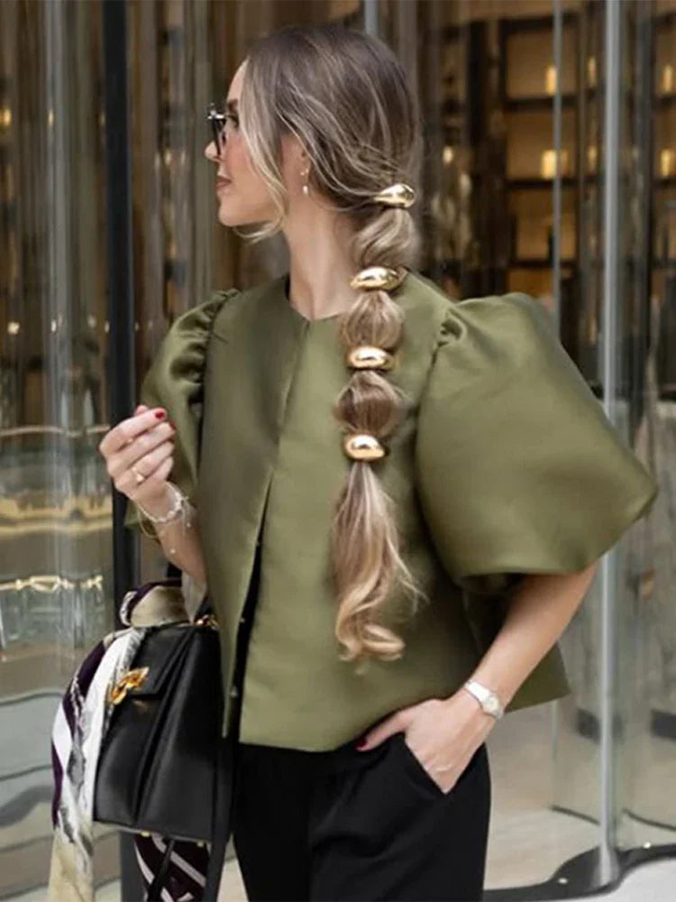 Anna Elegante Blouse met Klokmouwen
