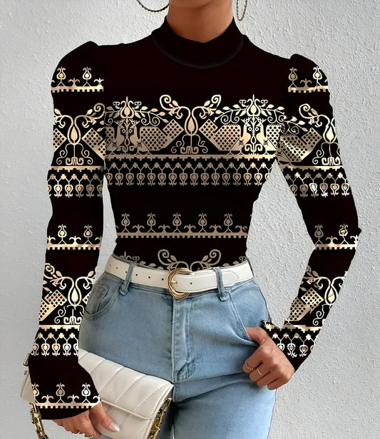 Variant image for Bloemenprint Blouse Met Pofmouwen-22