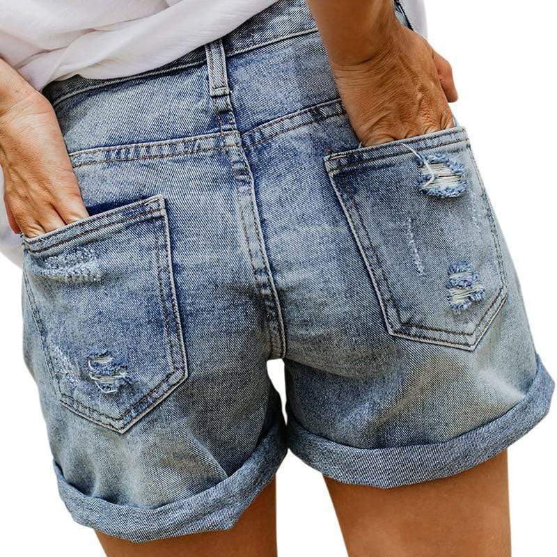 Boheemse Denim Shorts Dames-3