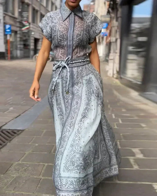 Dames Set - Bohemian Print - Midi Rok