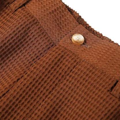 Heren zomerse korte broek – Ademend materiaal – Slanke pasvorm – Kniehoogte