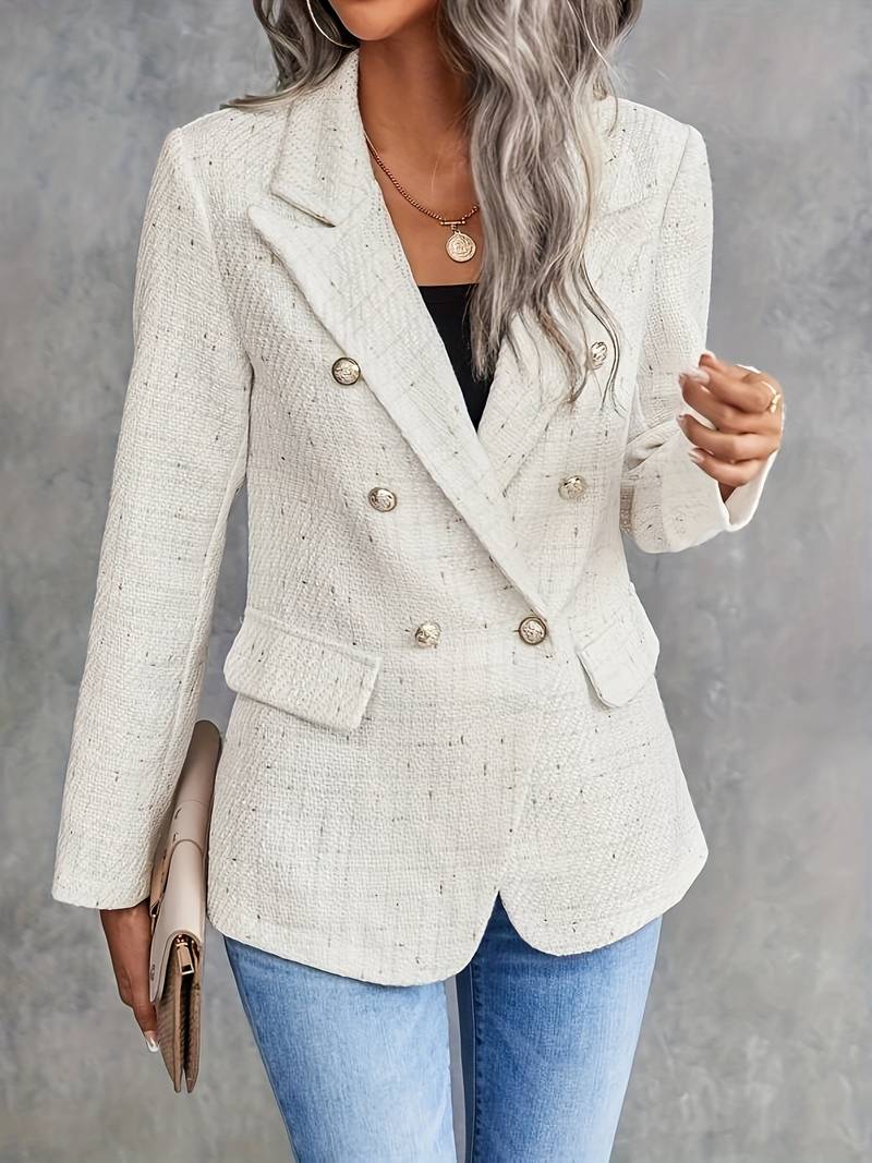 Zwarte Blazer Dames | Lange Blazer Voor Lente en Herfst | Sophie 2