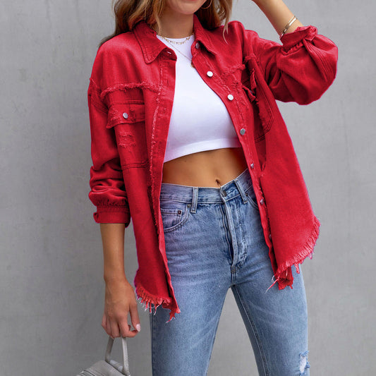Dames Spijkerjas – Oversized & Gerafeld – Streetwear