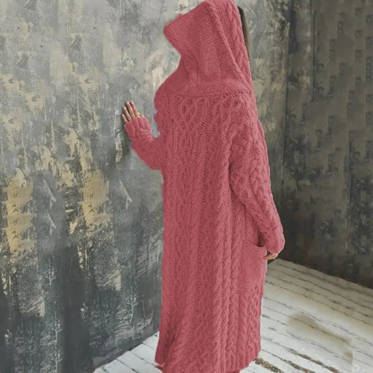 Dames Mantel – Oversized – Gewoven Stof – Lange Pasvorm