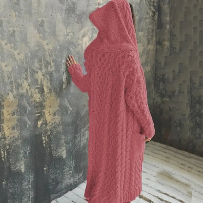 Dames Mantel – Oversized – Gewoven Stof – Lange Pasvorm