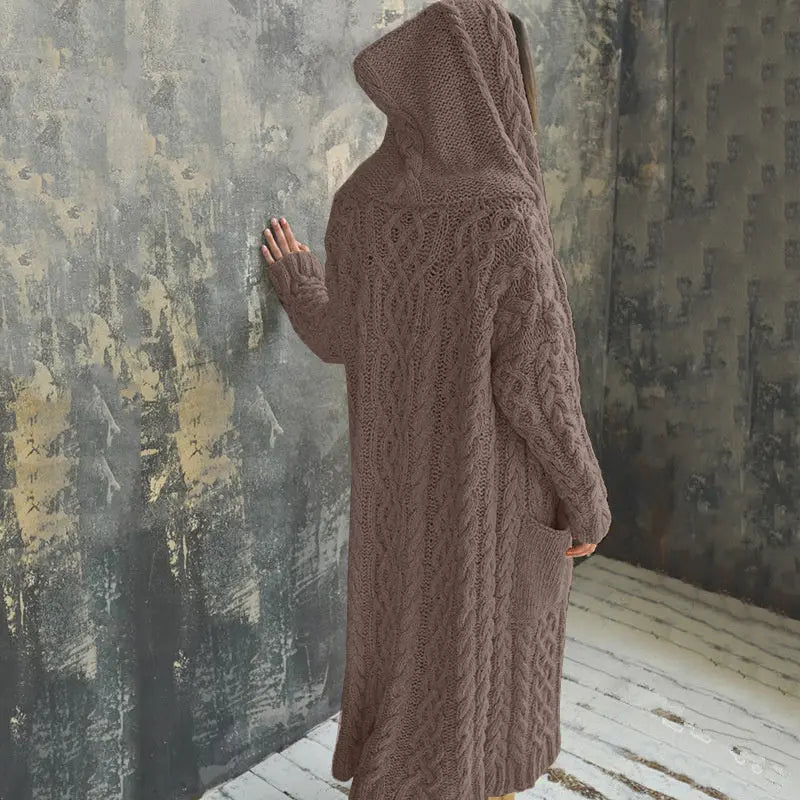 Dames Mantel – Oversized – Gewoven Stof – Lange Pasvorm