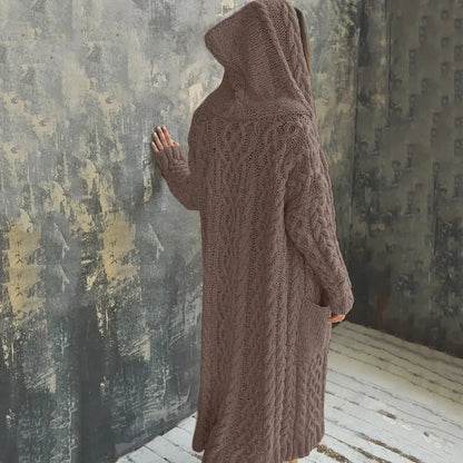 Dames Mantel – Oversized – Gewoven Stof – Lange Pasvorm