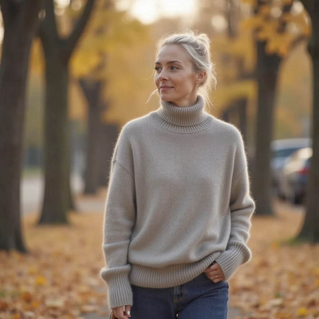 Dames Klassieke Coltrui | Zachte en Elegante Comfortabele Trui