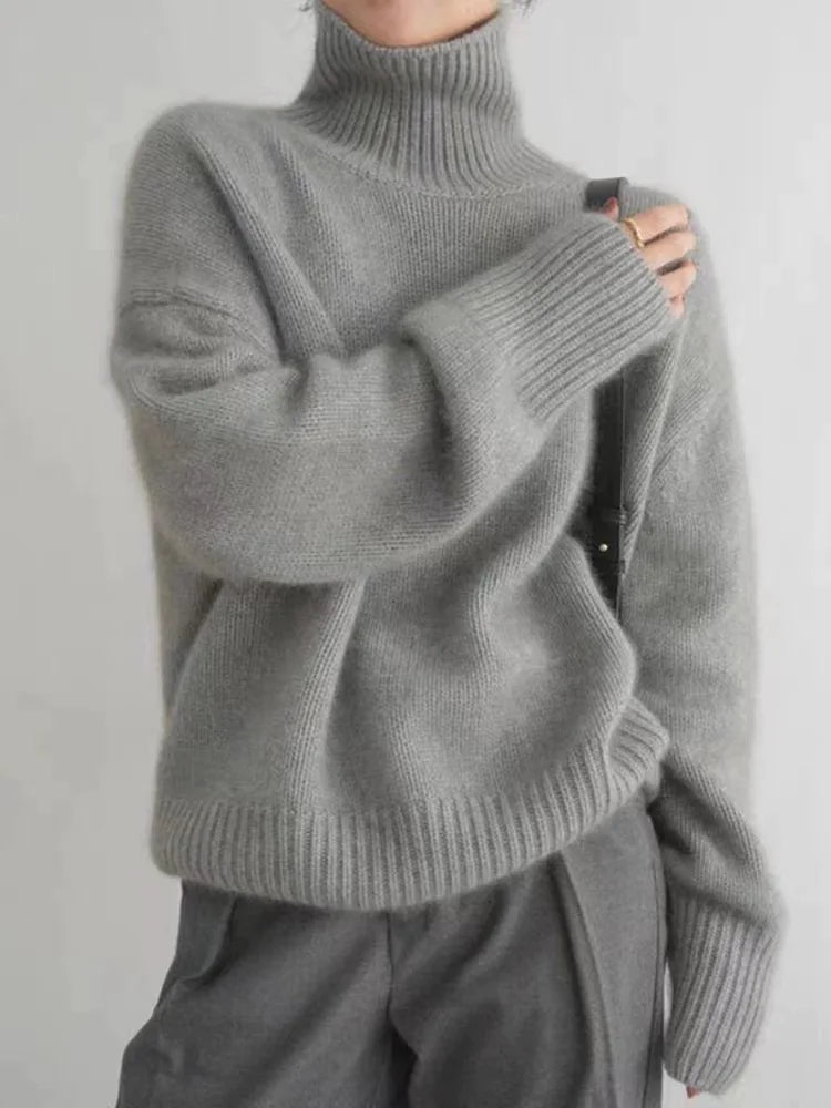 Dames Oversized Coltrui | Casual Chic Winter Gebreide Trui