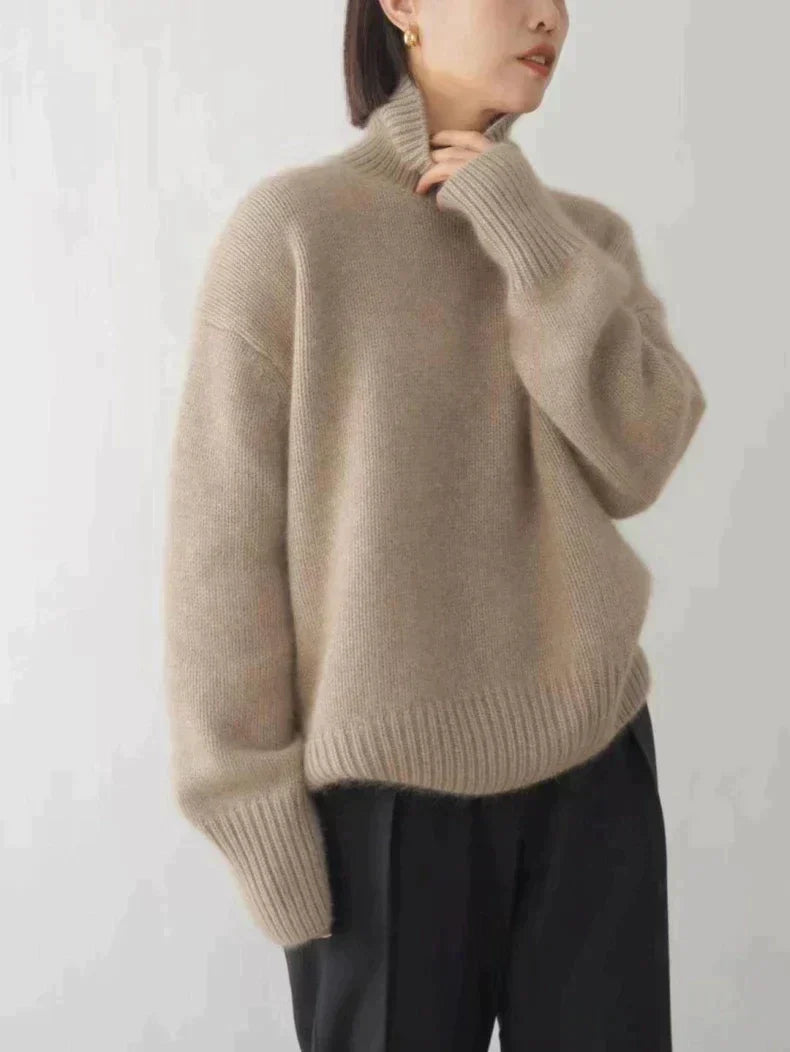 Dames Oversized Coltrui | Casual Chic Winter Gebreide Trui