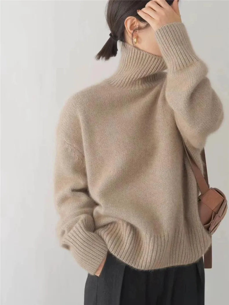 Dames Oversized Coltrui | Casual Chic Winter Gebreide Trui