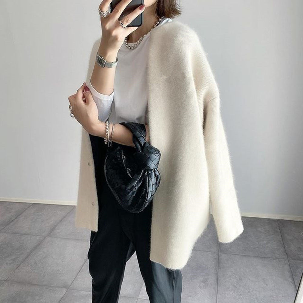 Dames Comfortabel Vest - Oversized Fit - Zachte Stof - Met Knopen