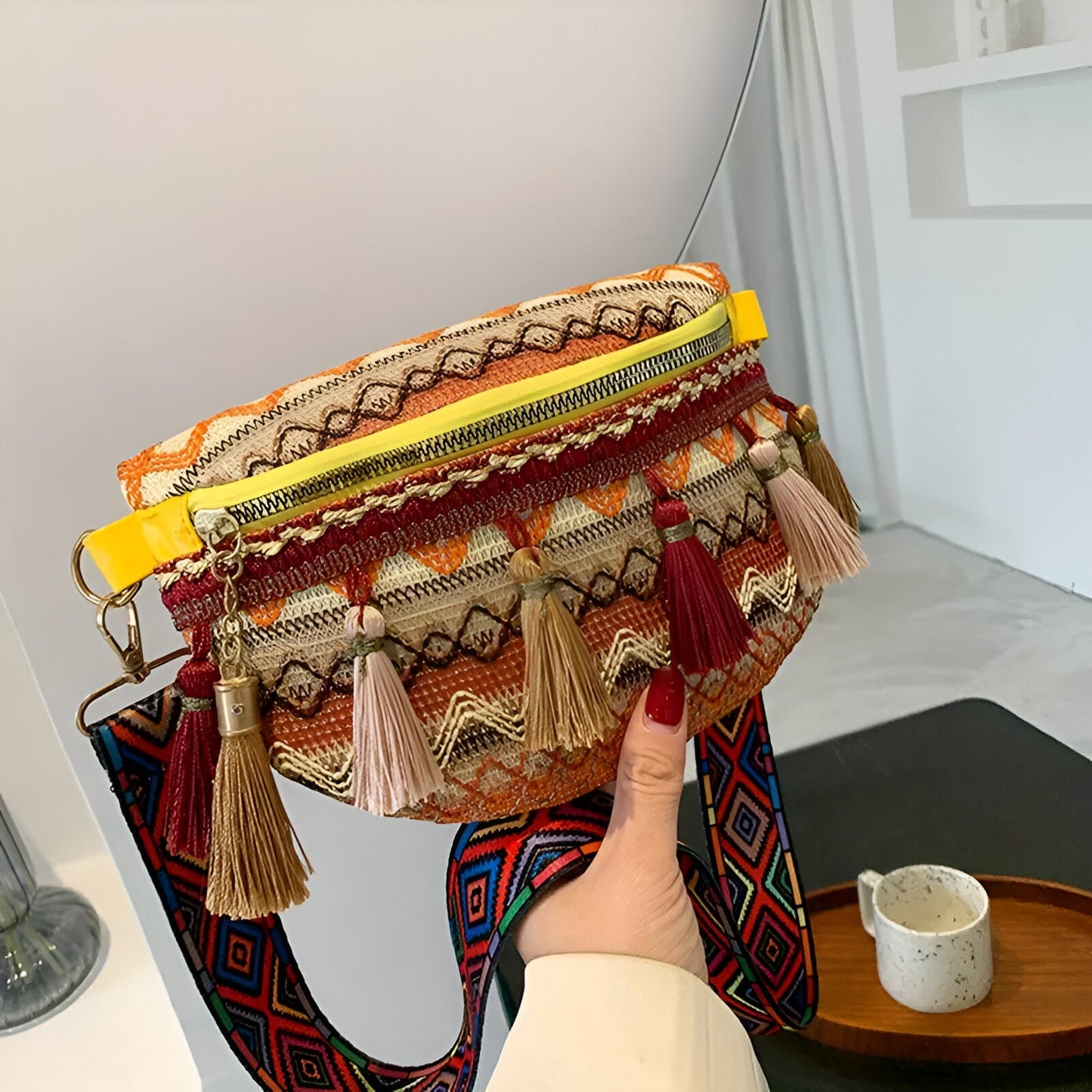 Damestas - Geweven stof - Boho Chic - Lichtgewicht ontwerp